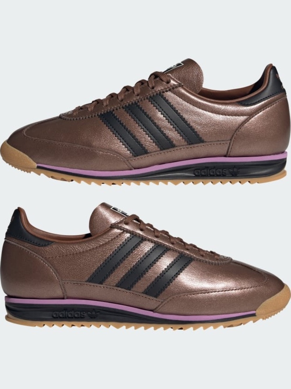 adidas SL 72 Metallic Bronze Athletic Sneakers